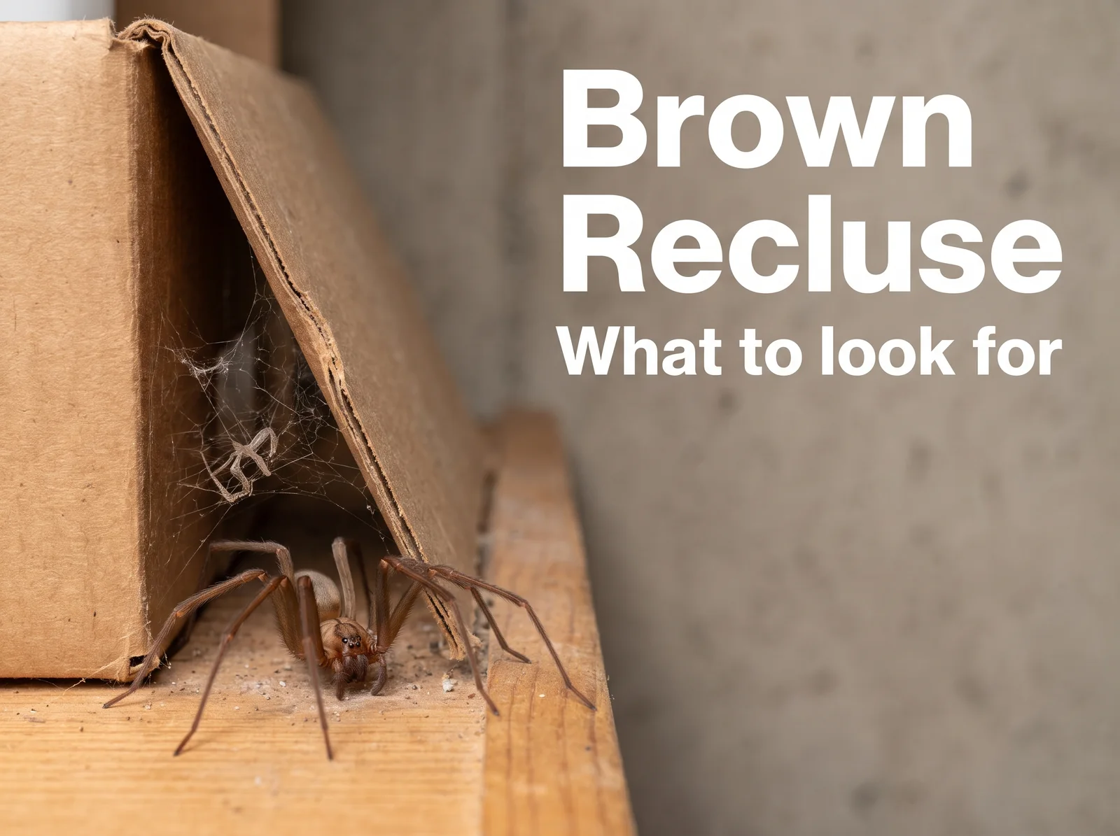 Brown Recluse — pest and infestation context